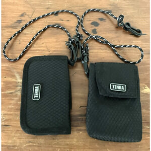 Tenba Camera Accessory Pouches SD Cards Light Meter Small Nylon w Clips Black